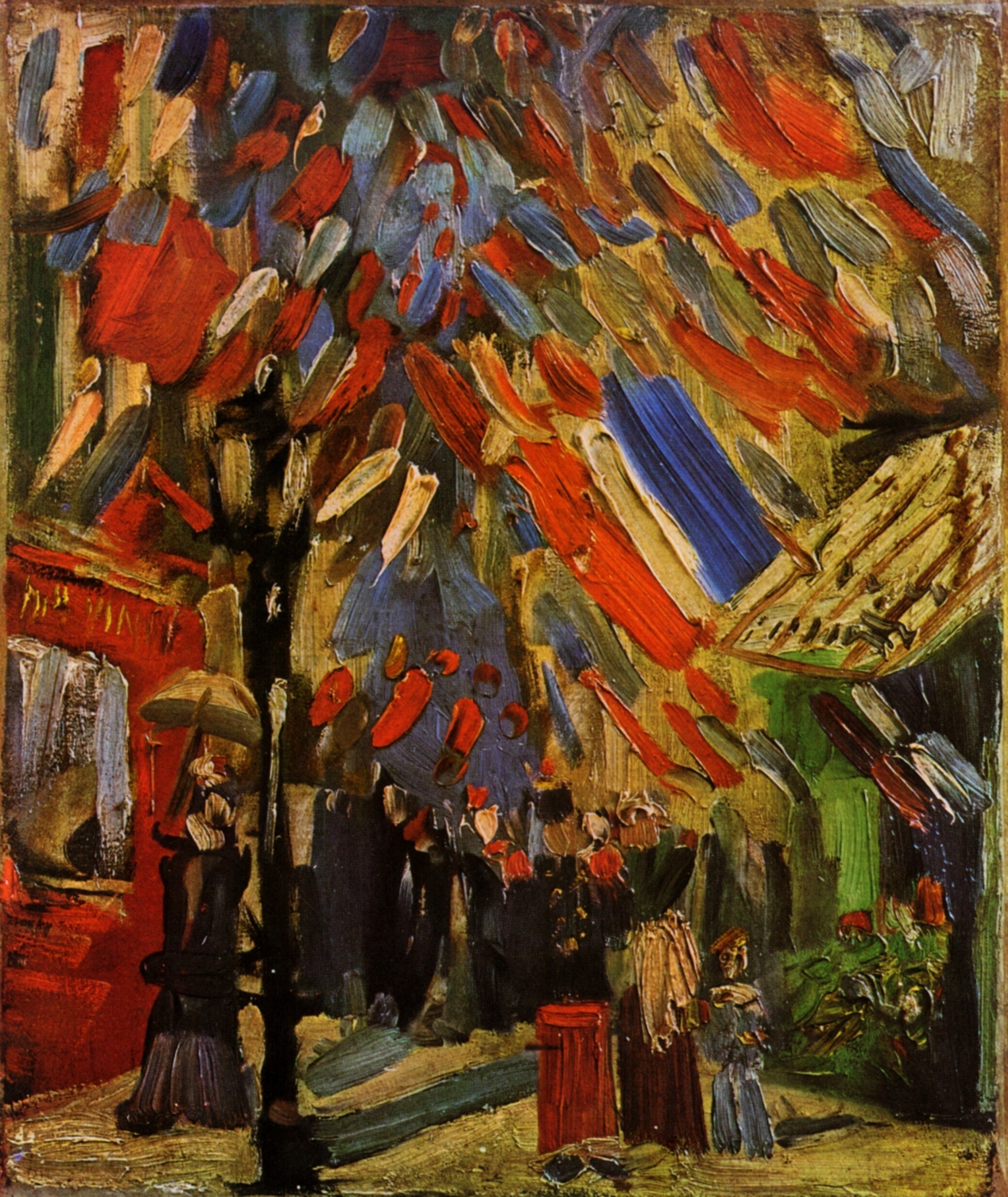 The Fourteenth of July Celebration in Paris (1886) Vincent van Gogh tablo - Dekolata