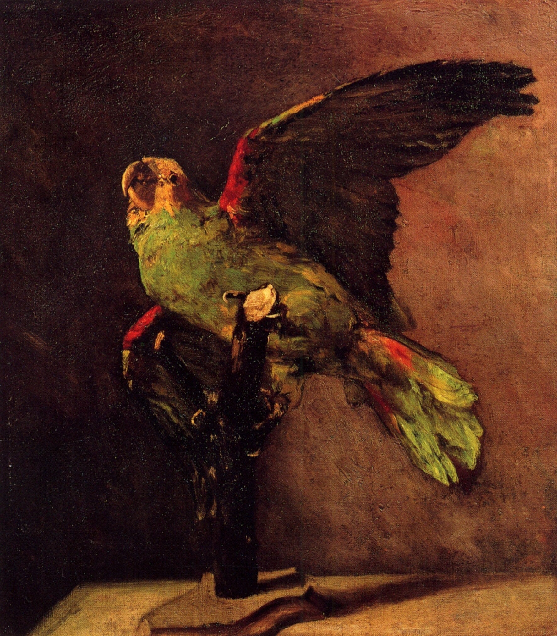 The Green Parrot (1886) Vincent van Gogh tablo - Dekolata