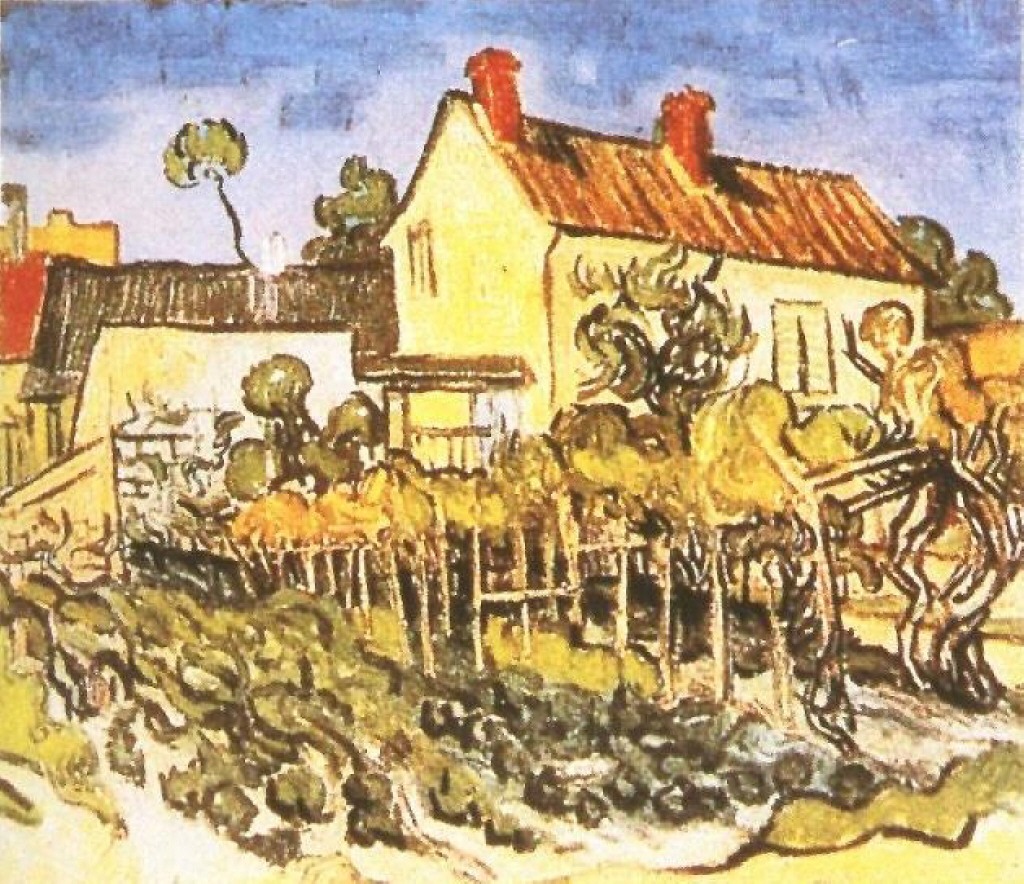 The House of Pere Eloi (1890) Vincent van Gogh tablo - Dekolata