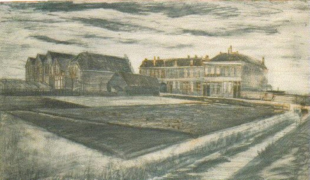 The Houses on Schenkweg where Van Gogh Lived (1882) Vincent van Gogh tablo - Dekolata
