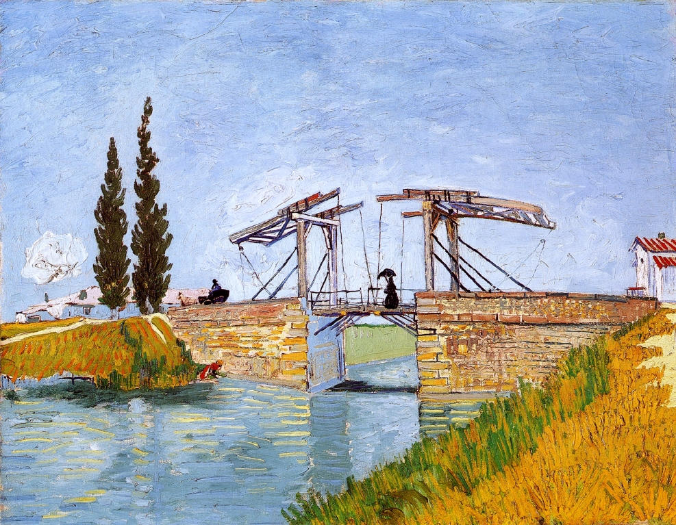The Langlois Bridge (1888) Vincent van Gogh tablo - Dekolata