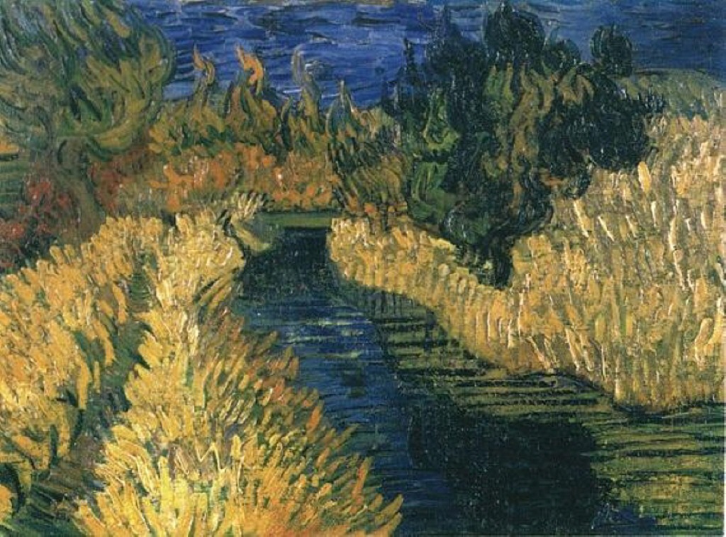 The Little Stream (1890) Vincent van Gogh tablo - Dekolata