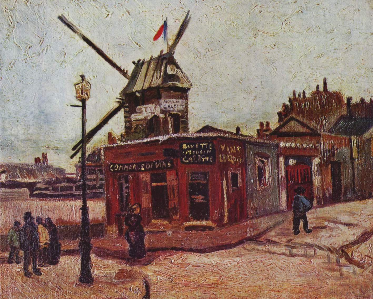 The Moulin de la Galette (1886) – Vincent van Gogh Tablo
