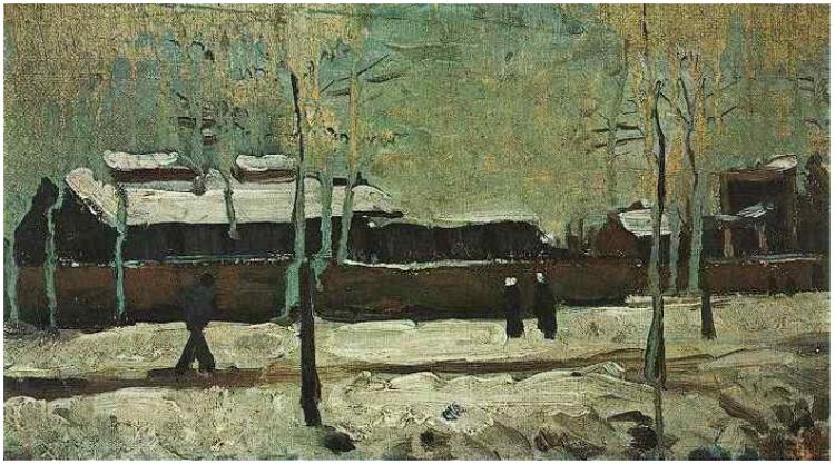 The Old Station at Eindhoven (1885) Vincent van Gogh tablo - Dekolata