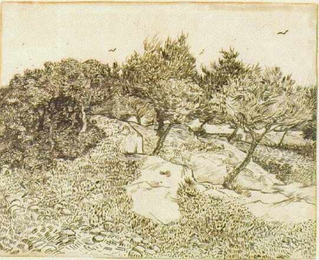 The Olive Trees (1888) Vincent van Gogh tablo - Dekolata