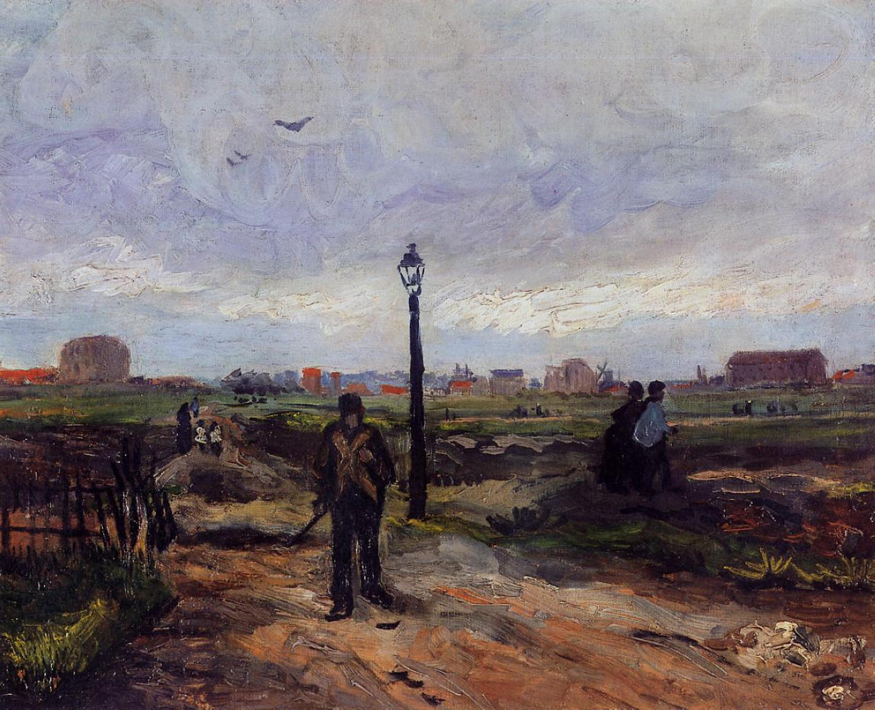 The Outskirts of Paris (1886) – Vincent van Gogh Tablo
