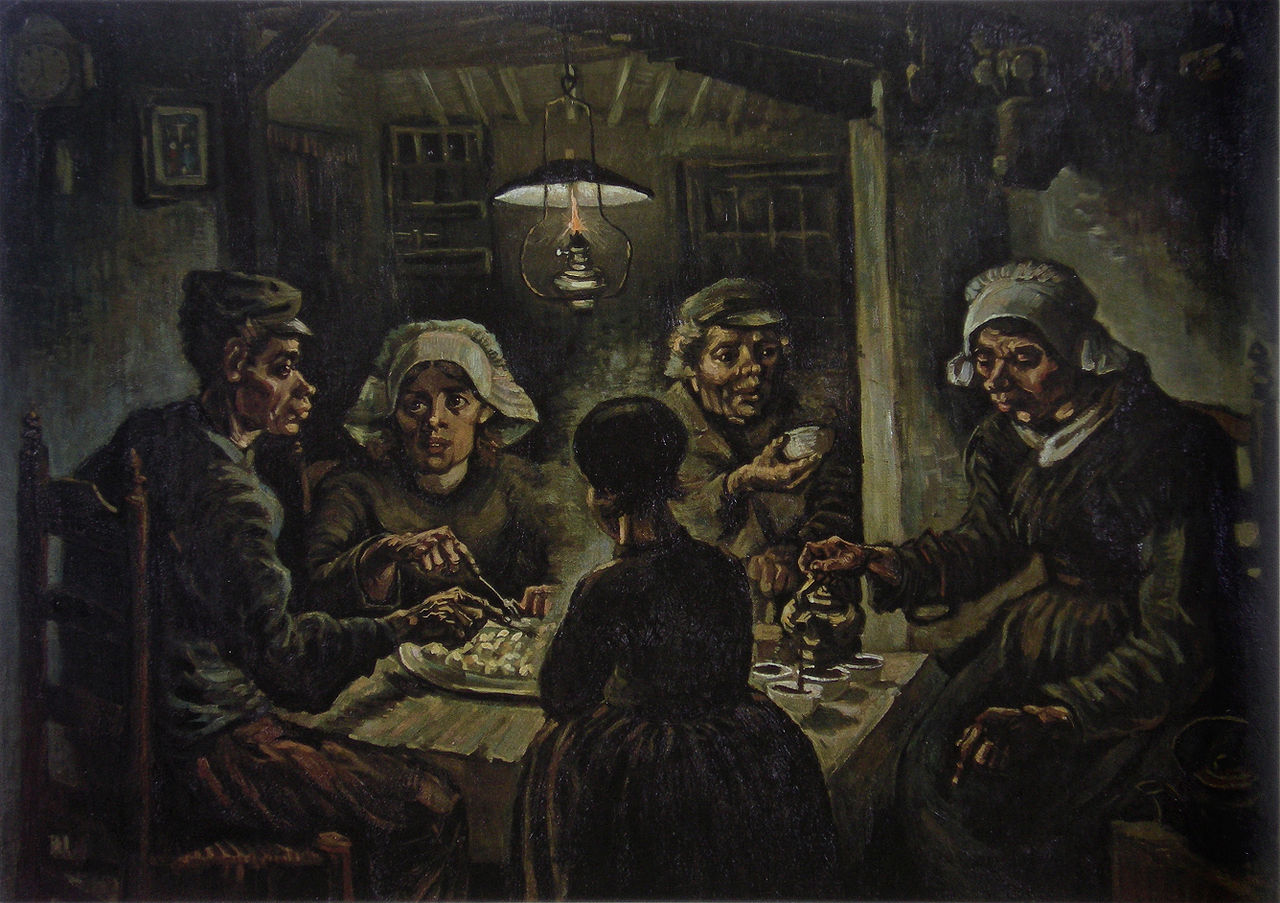 The Potato Eaters (1885) Vincent van Gogh tablo - Dekolata