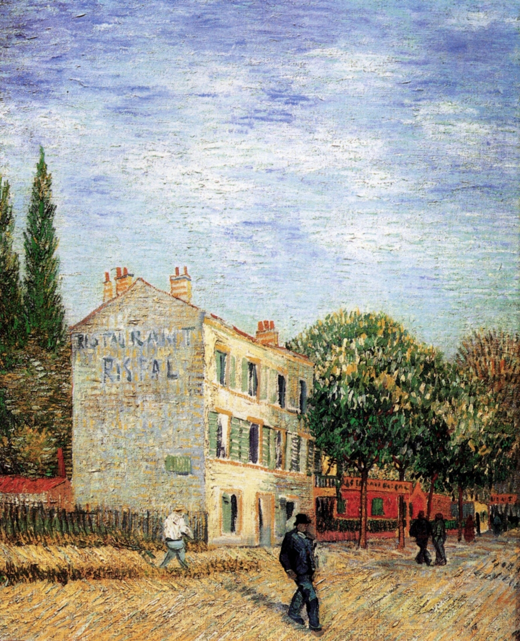 The Rispal Restaurant at Asnieres (1887) Vincent van Gogh tablo - Dekolata