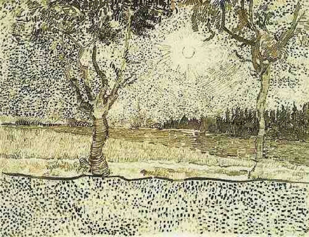 The Road to Tarascon (1888) Vincent van Gogh tablo - Dekolata