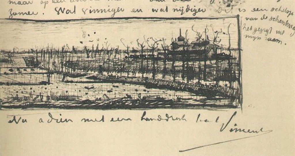The Schenkweg (1882) Vincent van Gogh tablo - Dekolata