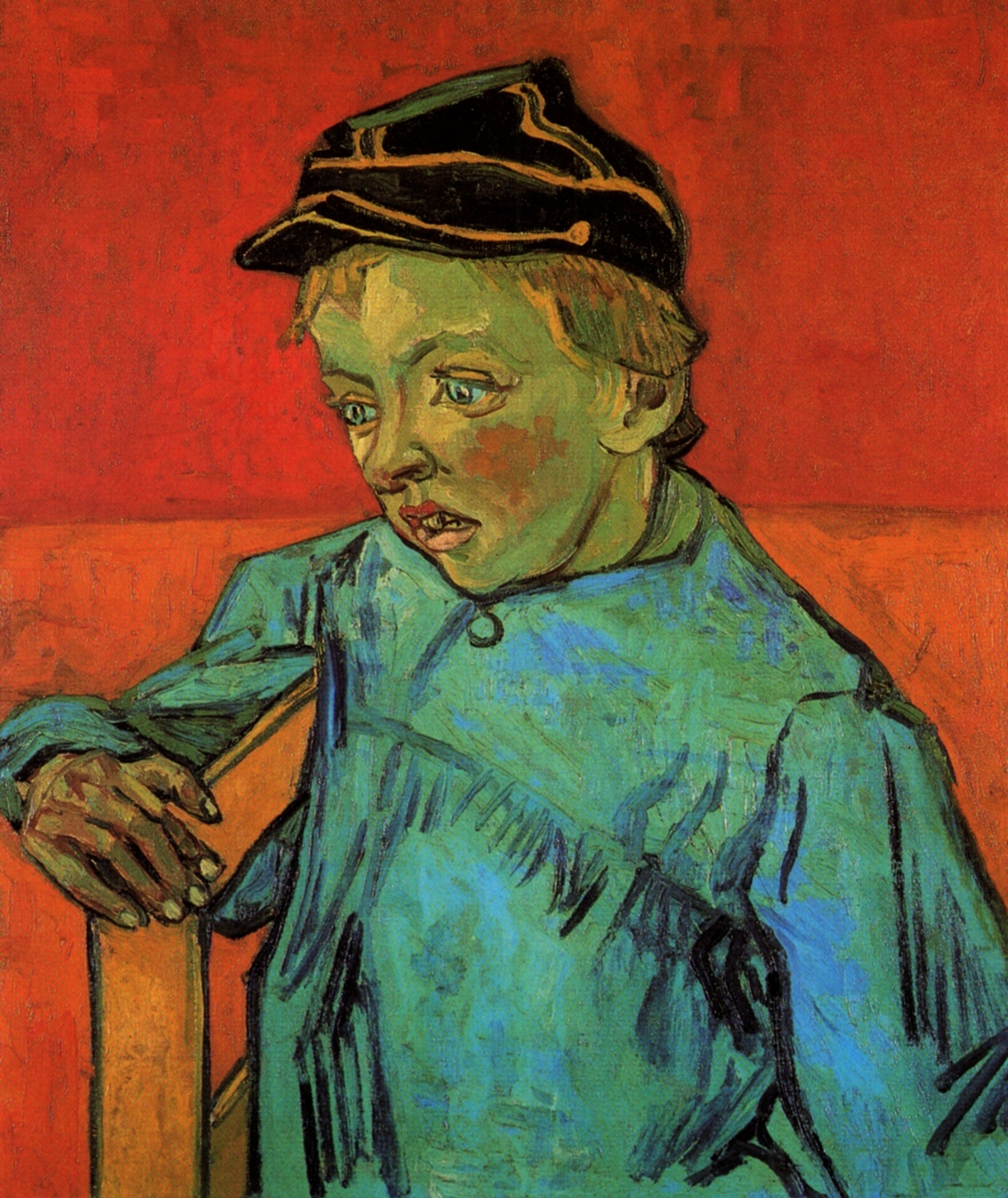 The Schoolboy (Camille Roulin) (1888) Vincent van Gogh tablo - Dekolata
