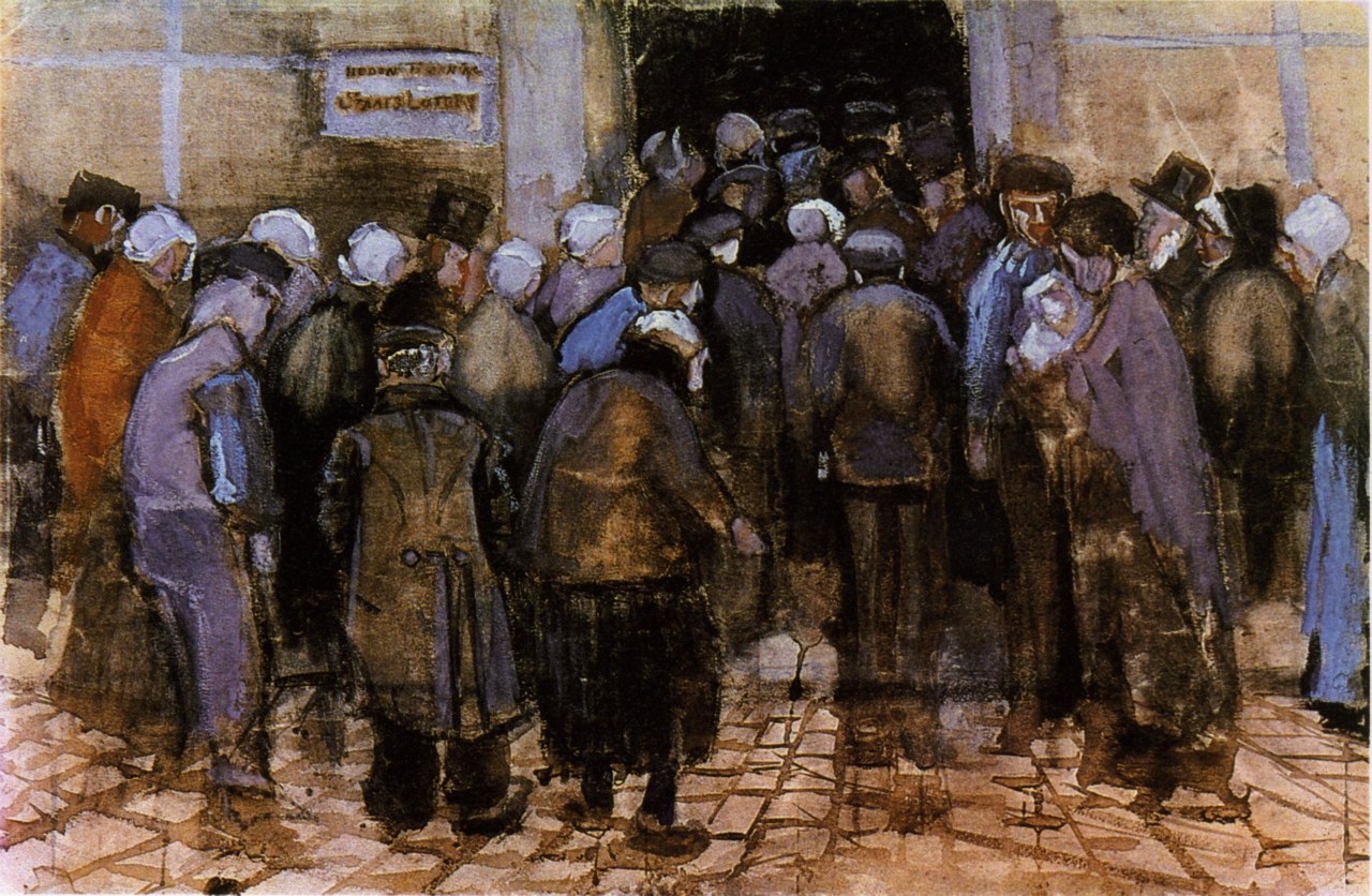The State Lottery (1882) Vincent van Gogh tablo - Dekolata