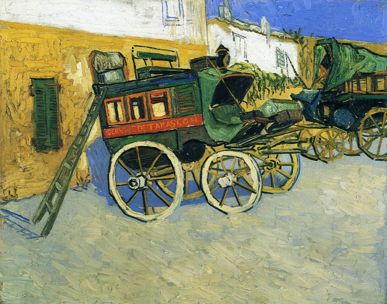 The Tarascon Diligence (1888) Vincent van Gogh tablo - Dekolata