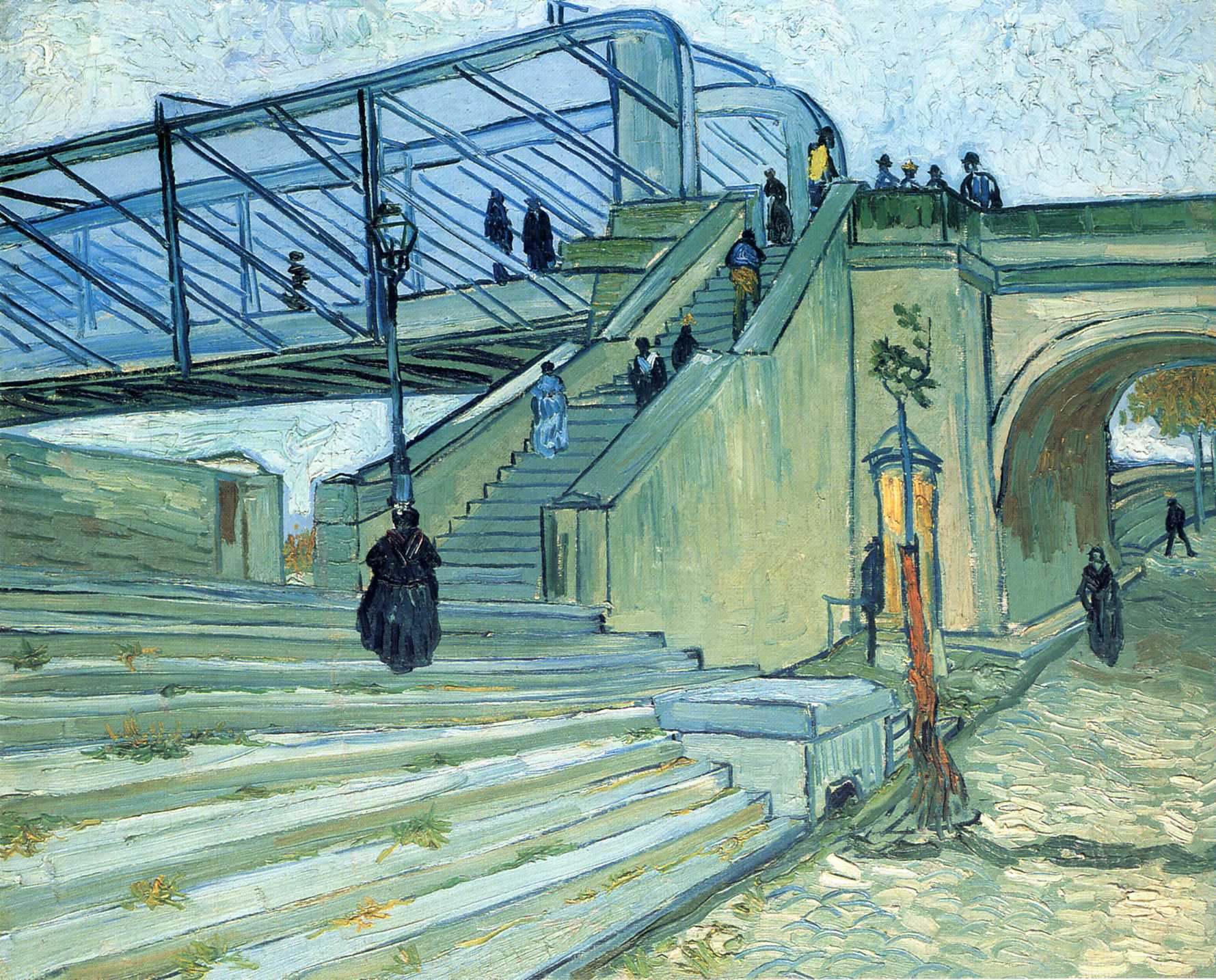 The Trinquetaille Bridge (1888) Vincent van Gogh tablo - Dekolata