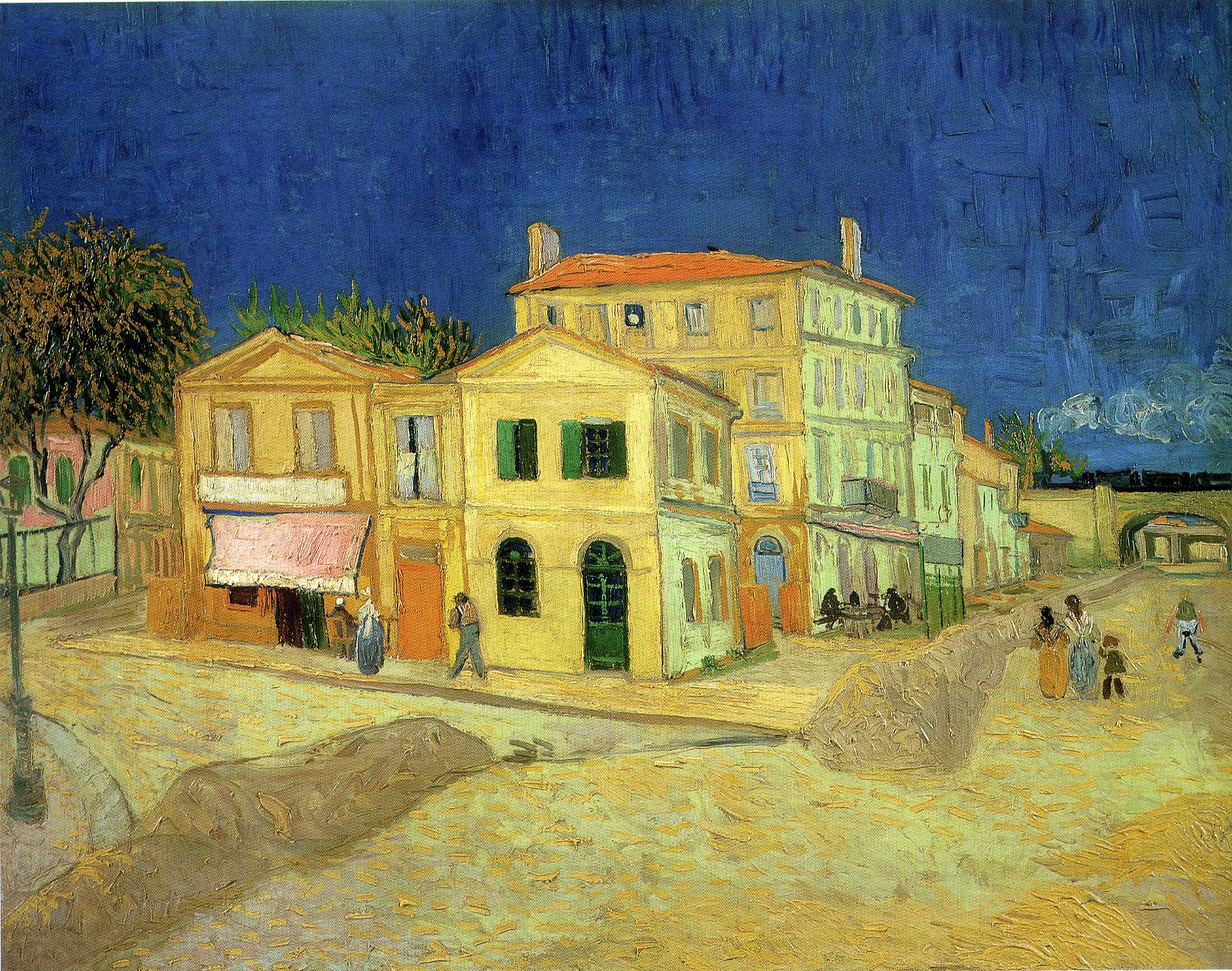 The Yellow House (1888) Vincent van Gogh tablo - Dekolata