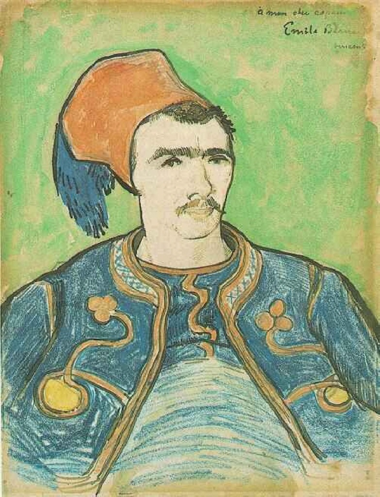 The Zouave Half Length (1888) Vincent van Gogh tablo - Dekolata