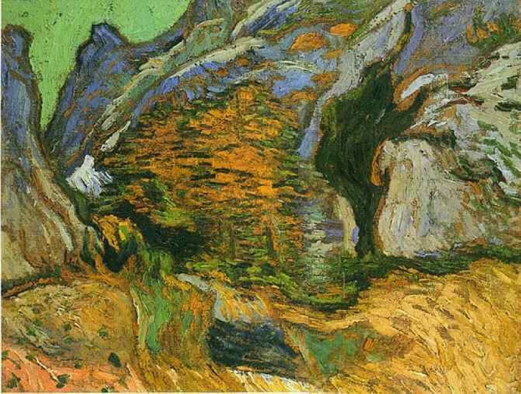 The gully Peiroulets (1889) Vincent van Gogh tablo - Dekolata