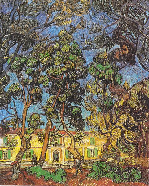 Trees in the garden of the Hospital Saint Paul (1888) Vincent van Gogh tablo - Dekolata