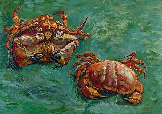 Two Crabs (1889) Vincent van Gogh tablo - Dekolata