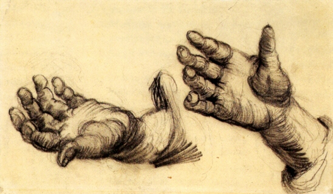 Two Hands (1884) – Vincent van Gogh Tablo