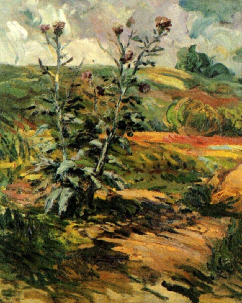 Two Thistles (1888) Vincent van Gogh tablo - Dekolata
