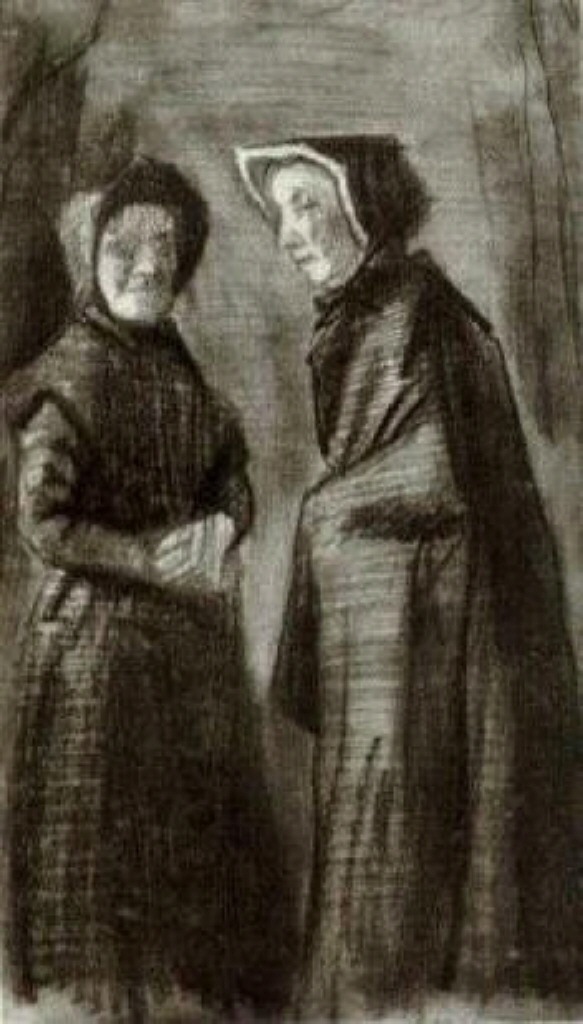 Two Women (1882) Vincent van Gogh tablo - Dekolata