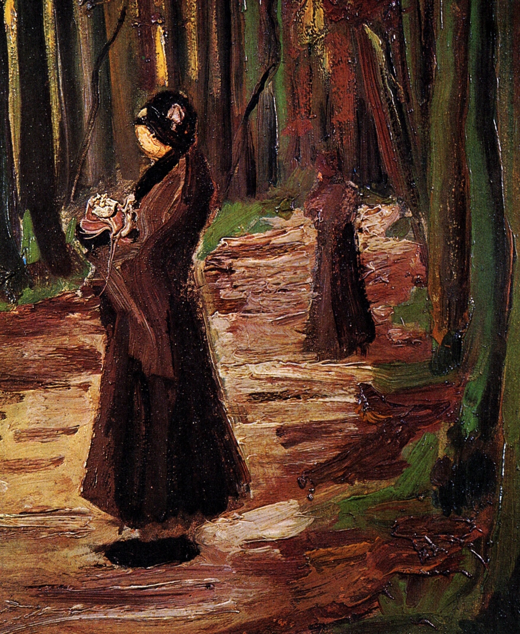 Two Women in the Woods (1882) – Vincent van Gogh Tablo