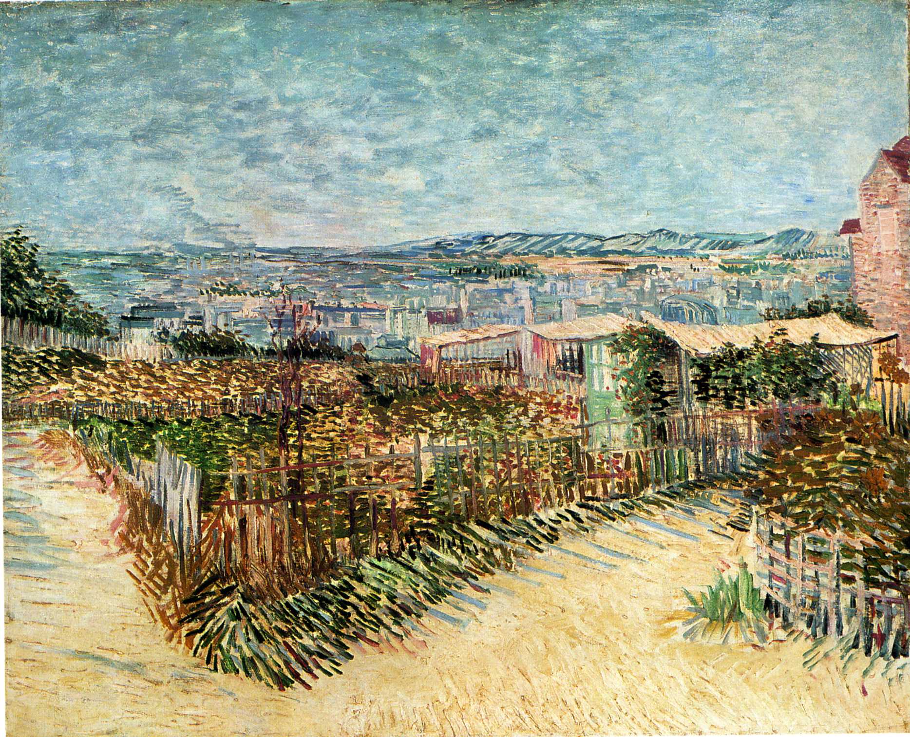 Vegetable Gardens in Montmartre (1887) – Vincent van Gogh Tablo