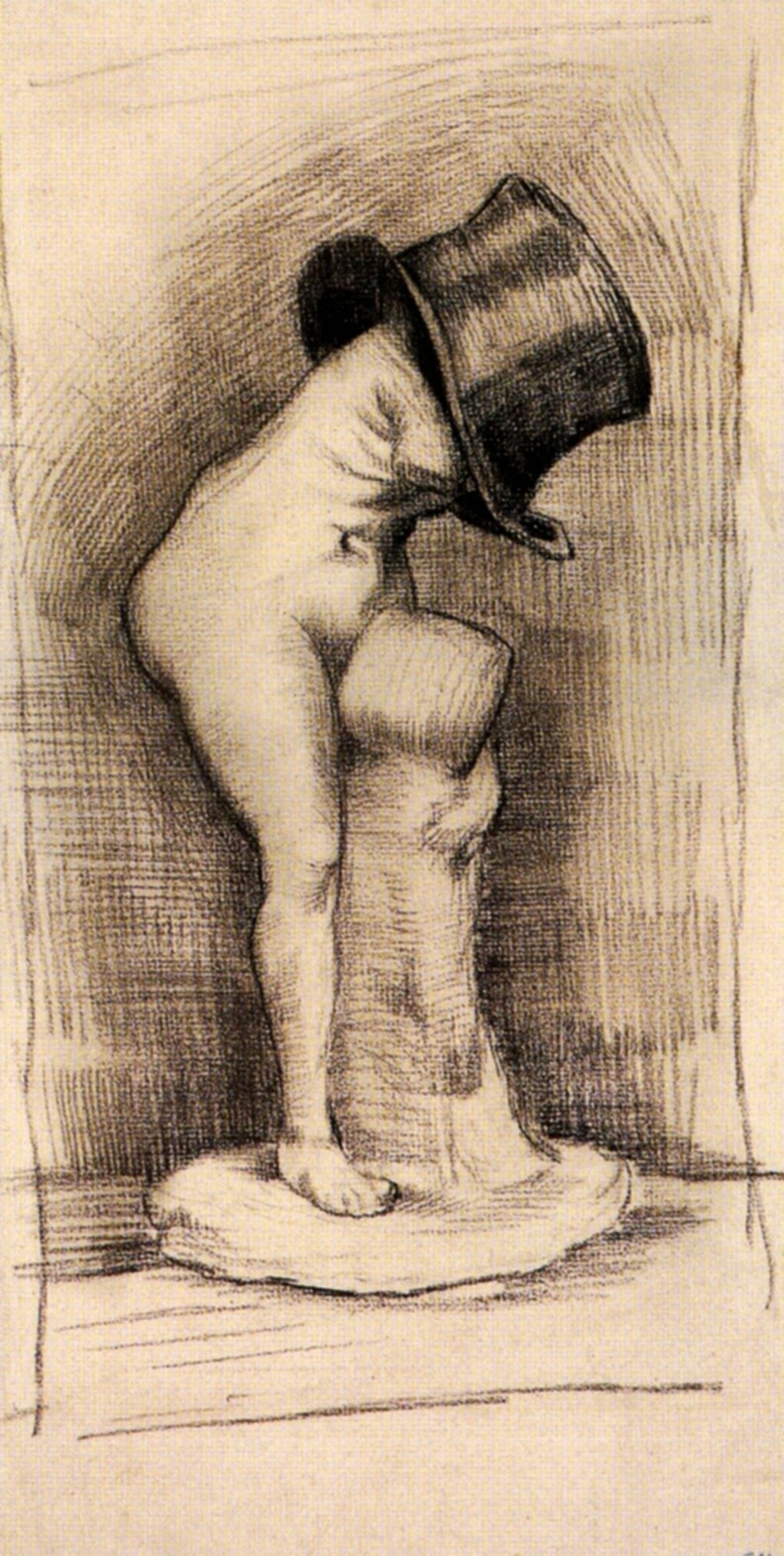 Venus in a Top Hat (1887) Vincent van Gogh tablo - Dekolata