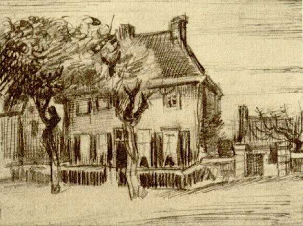 Vicarage at Nuenen (1885) Vincent van Gogh tablo - Dekolata