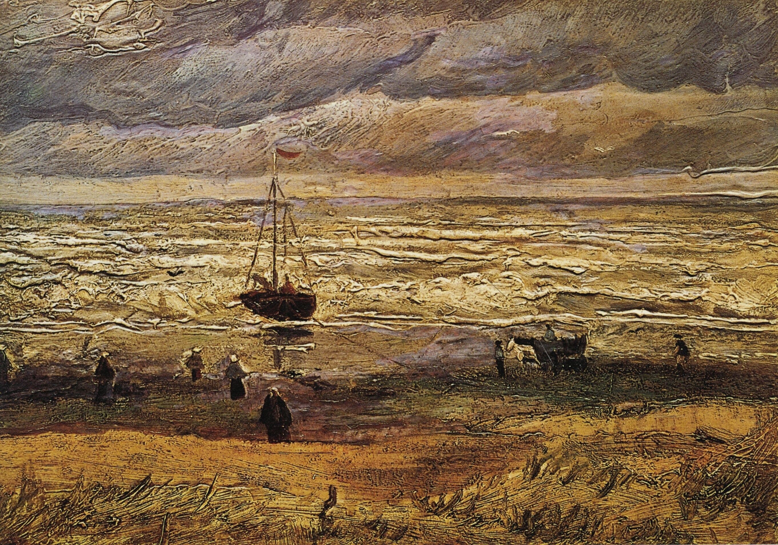 View of the Sea at Scheveningen (1882) Vincent van Gogh tablo - Dekolata