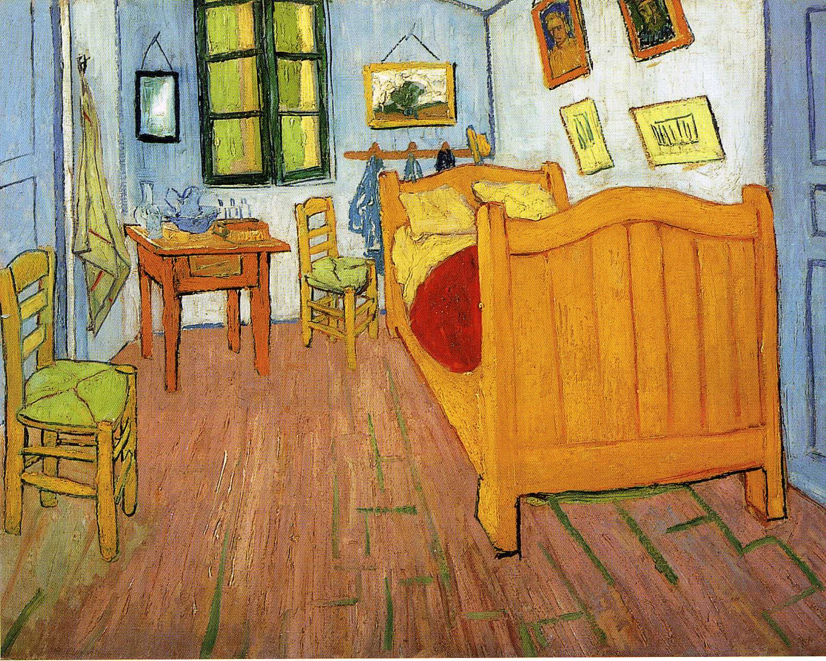 Vincent's Bedroom in Arles (1888) Vincent van Gogh tablo - Dekolata
