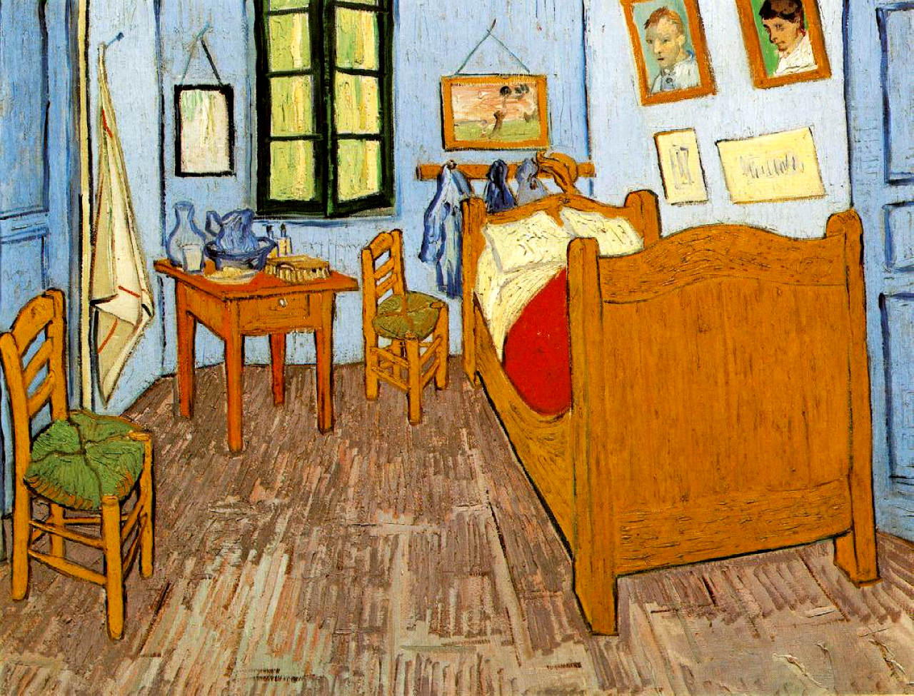 Vincent's Bedroom in Arles (1889) Vincent van Gogh tablo - Dekolata