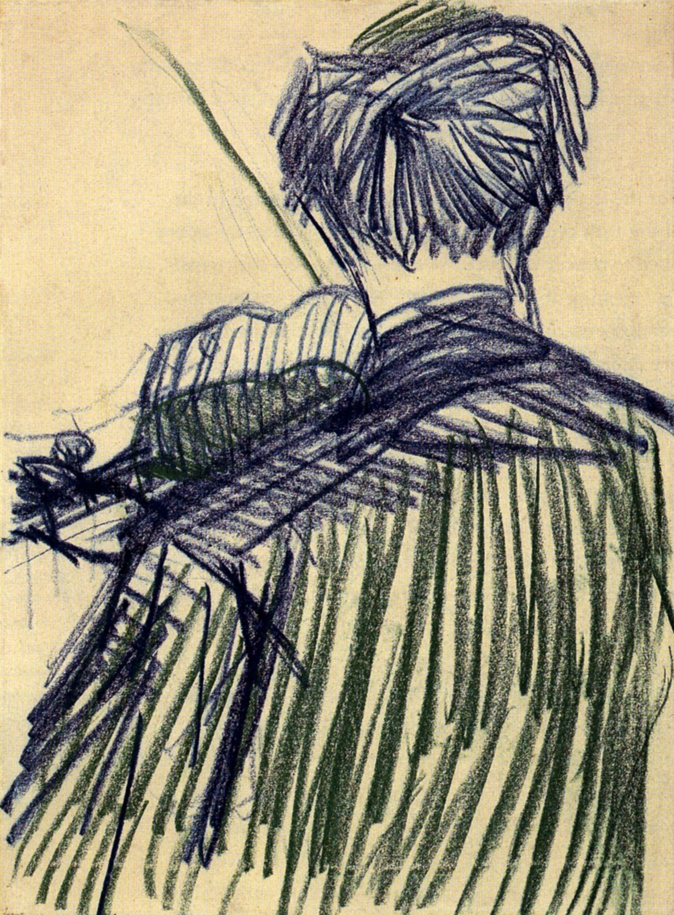 Violinist Seen from the Back (1887) Vincent van Gogh tablo - Dekolata