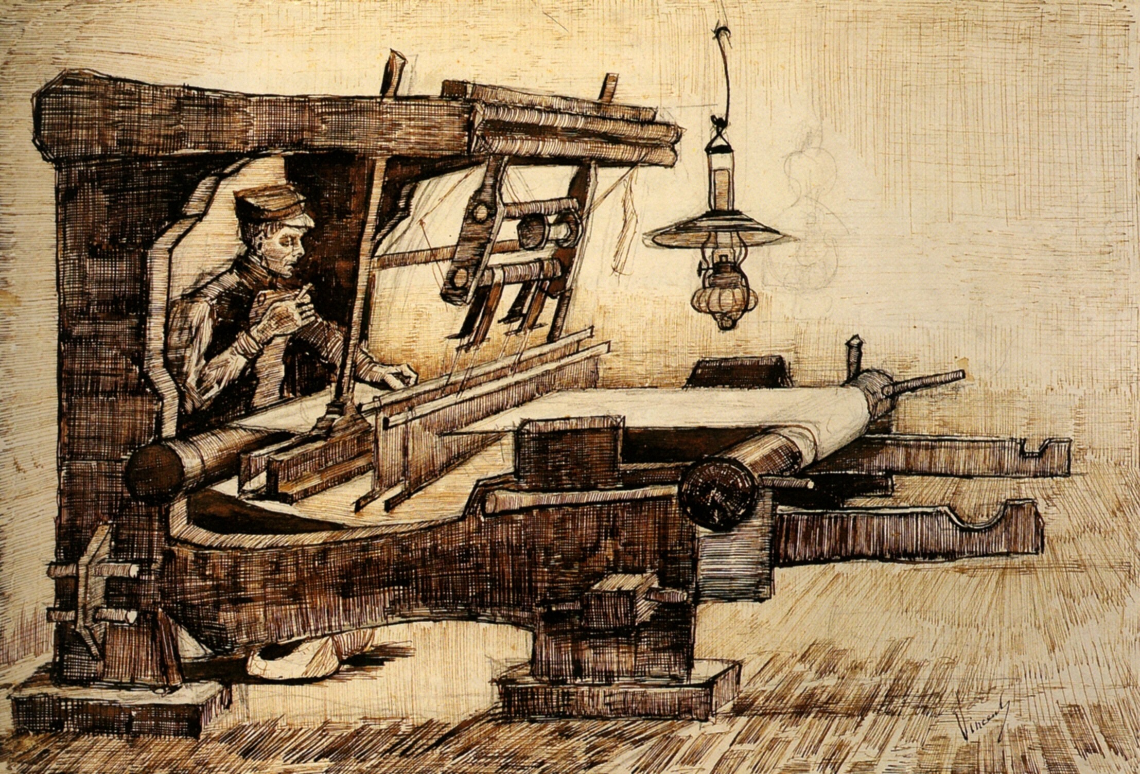 Weaver (1884) Vincent van Gogh tablo - Dekolata