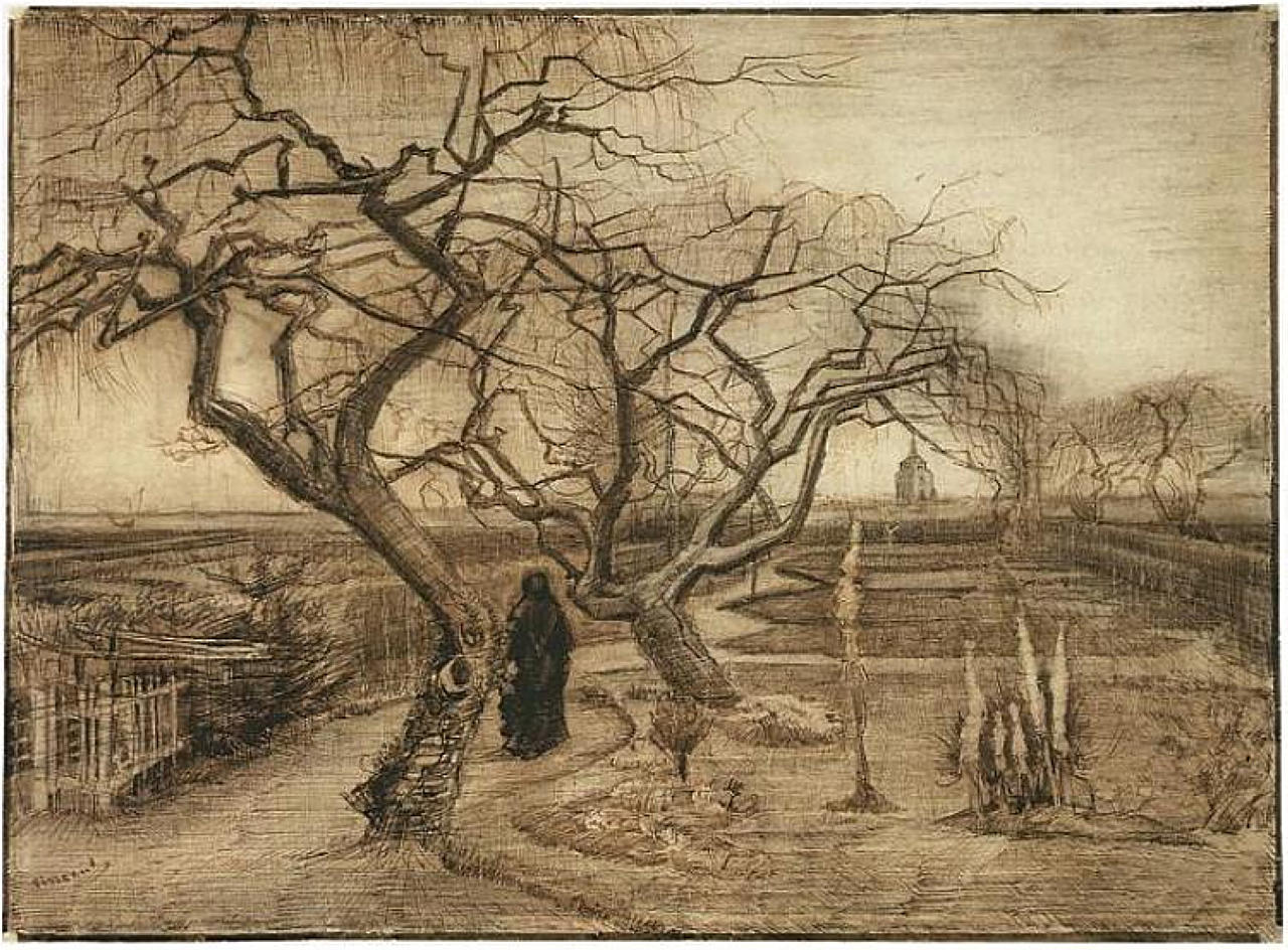Winter Garden (1884) Vincent van Gogh tablo - Dekolata