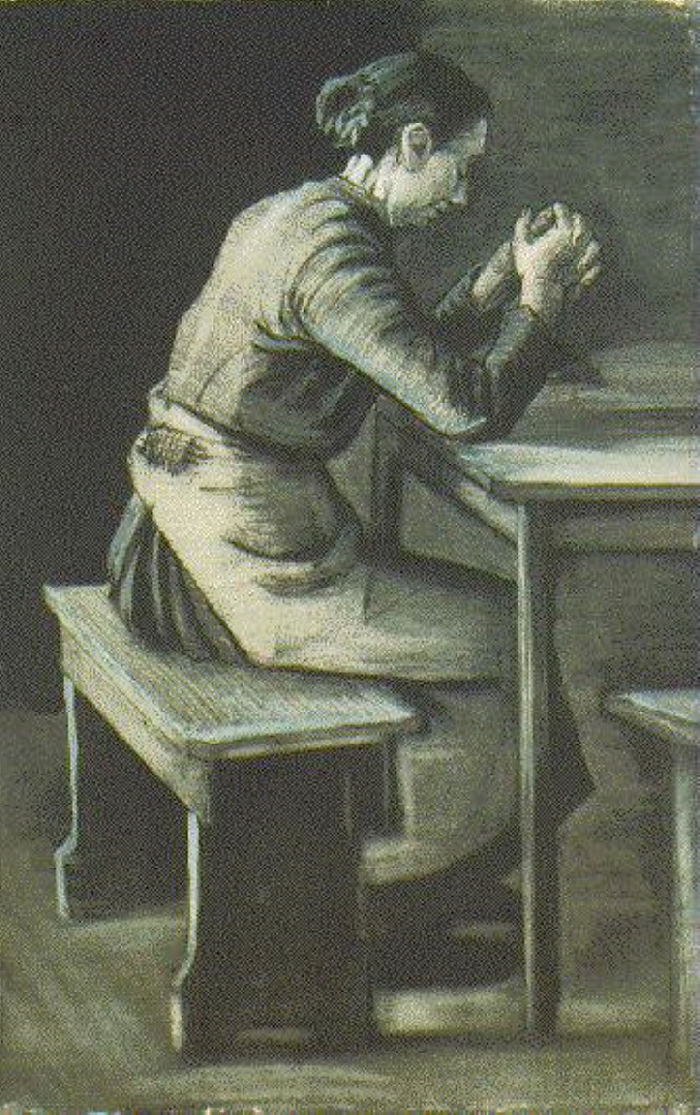 Woman Praying (1883) Vincent van Gogh tablo - Dekolata