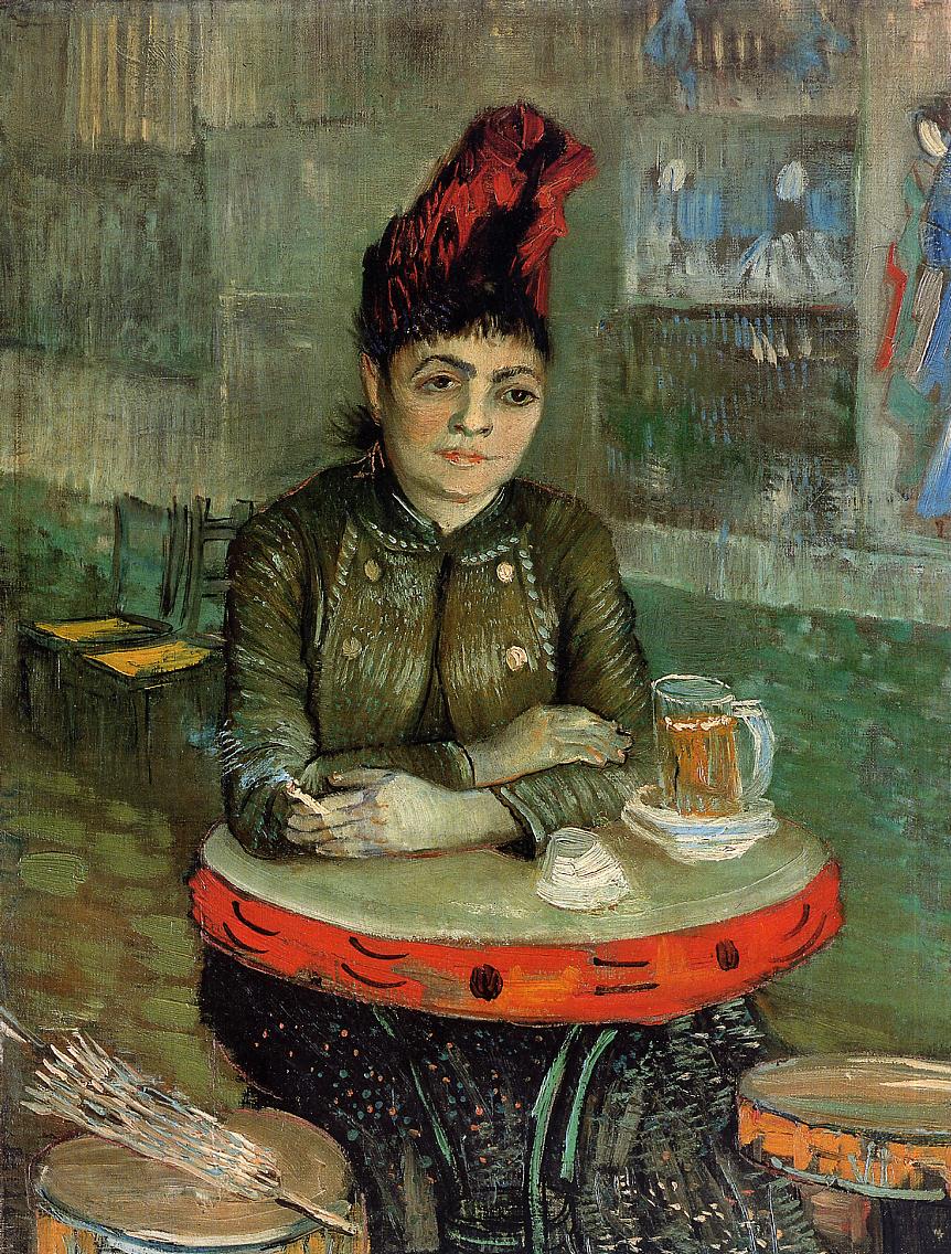 Woman in the 'Cafe Tambourin' (1887) Vincent van Gogh tablo - Dekolata