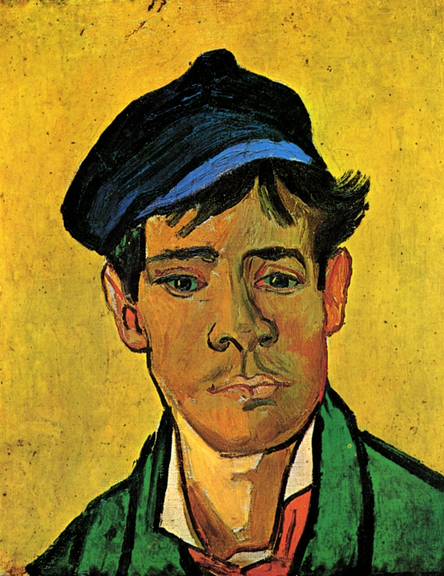 Young Man with a Hat (1888) Vincent van Gogh tablo - Dekolata