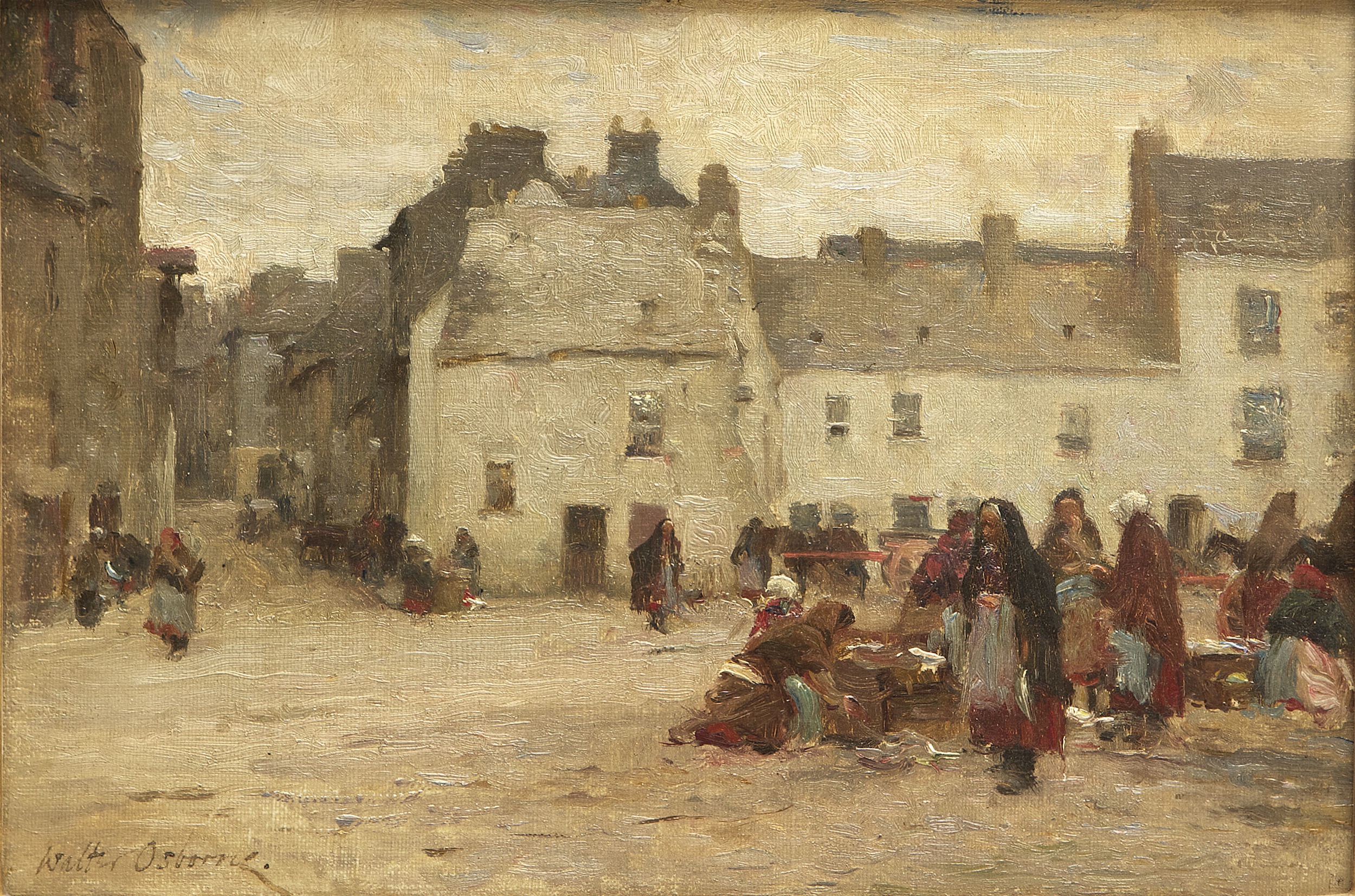 Galway Market Scene – Walter Osborne Tablo