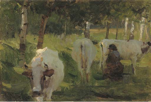Milking Time Walter Osborne tablo - Dekolata
