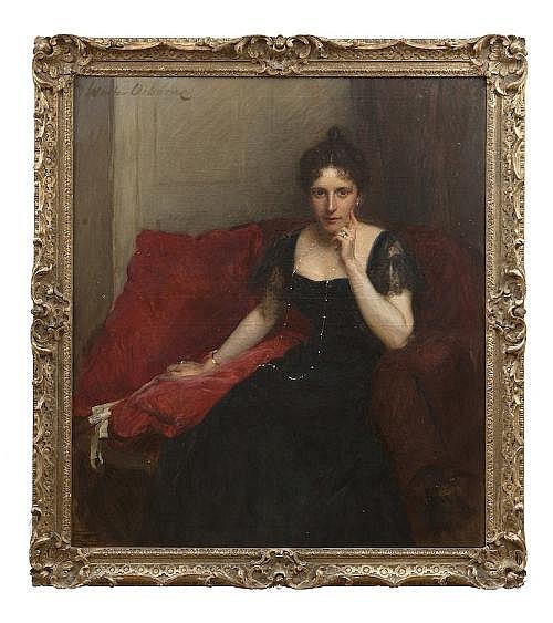 Portrait of Mrs Meade (1899) Walter Osborne tablo - Dekolata