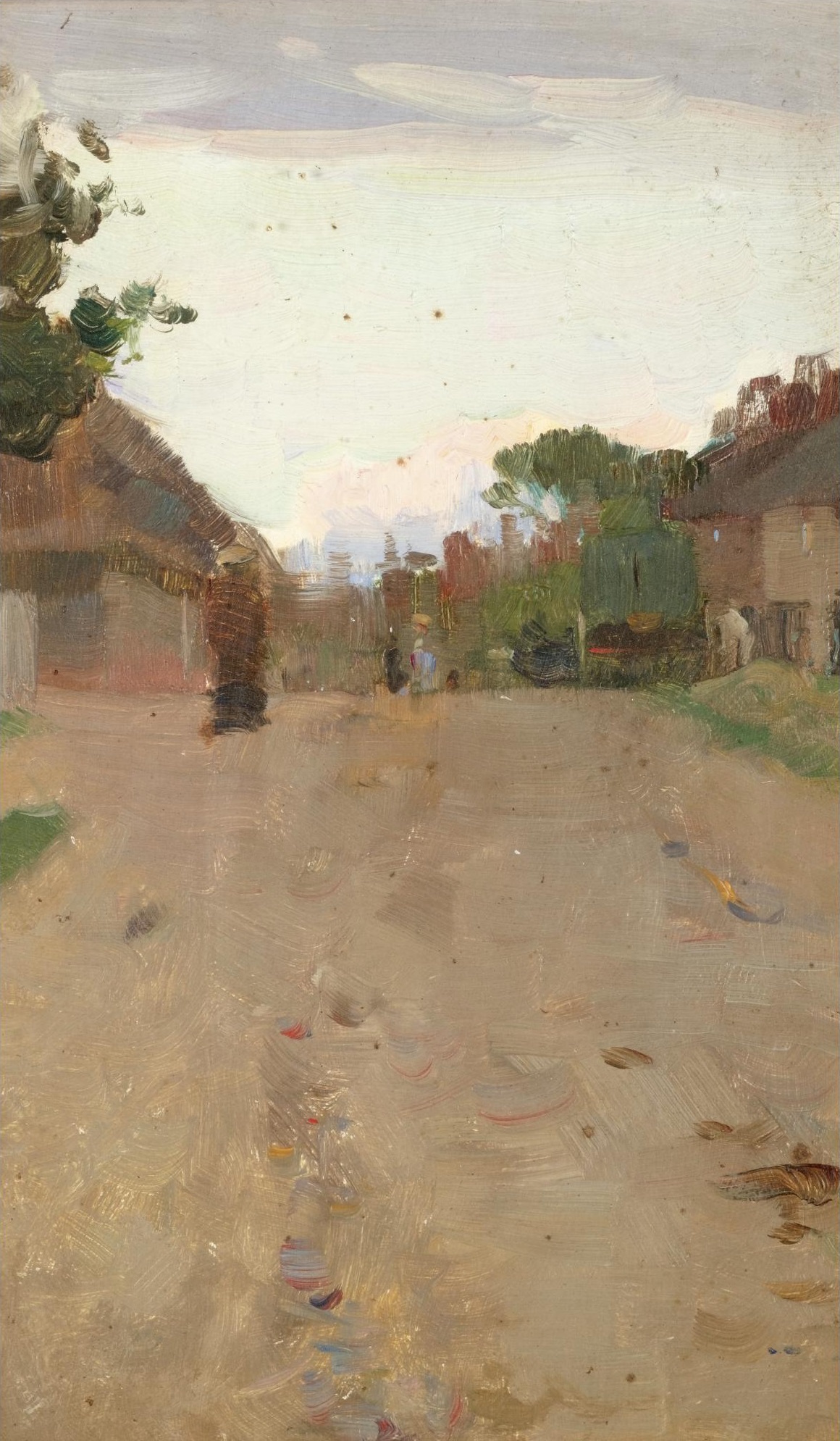 Village Street Scene Walter Osborne tablo - Dekolata