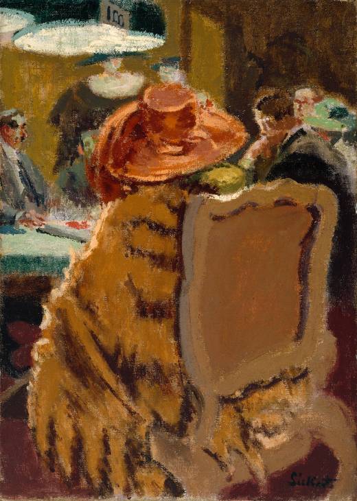 Baccarat the Fur Cape (1920) Walter Sickert tablo - Dekolata