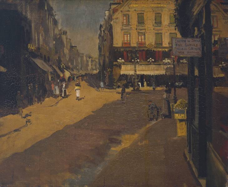 Cafe of the Courts, Dieppe (1890) Walter Sickert tablo - Dekolata