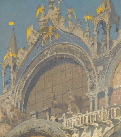 Horses of St. Mark's, Venice (1901) Walter Sickert tablo - Dekolata