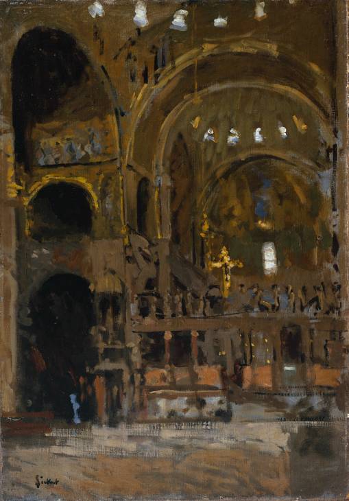 Interior of St Mark's, Venice (1896) Walter Sickert tablo - Dekolata