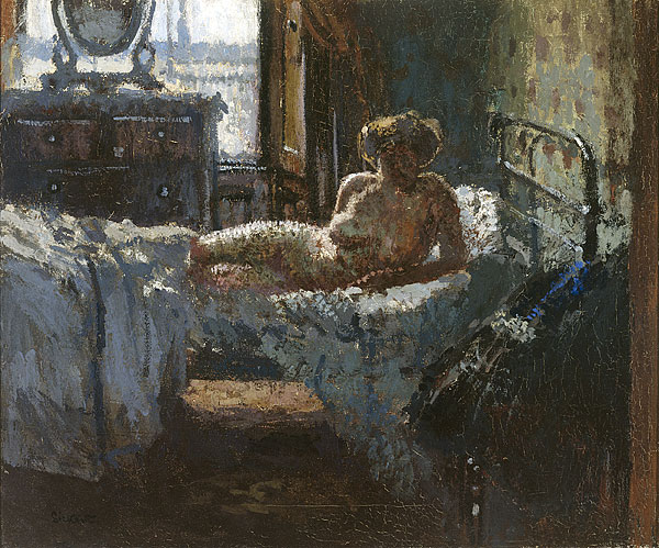 Mornington Crescent nude, contre jour (1907) Walter Sickert tablo - Dekolata