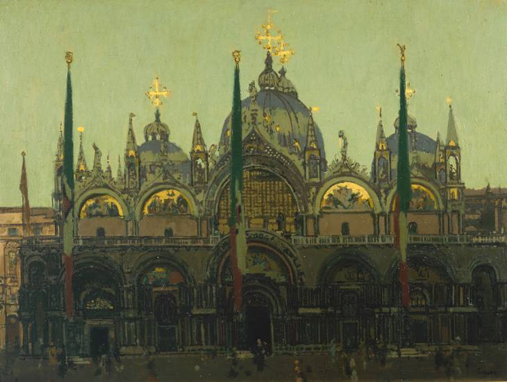 St. Mark's, Venice (1895) Walter Sickert tablo - Dekolata
