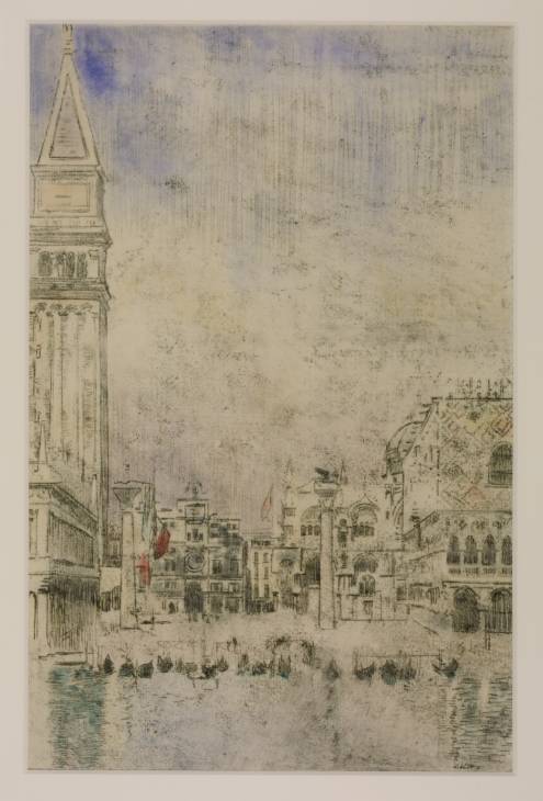 The Piazzetta and the Old Campanile, Venice (1901) Walter Sickert tablo - Dekolata